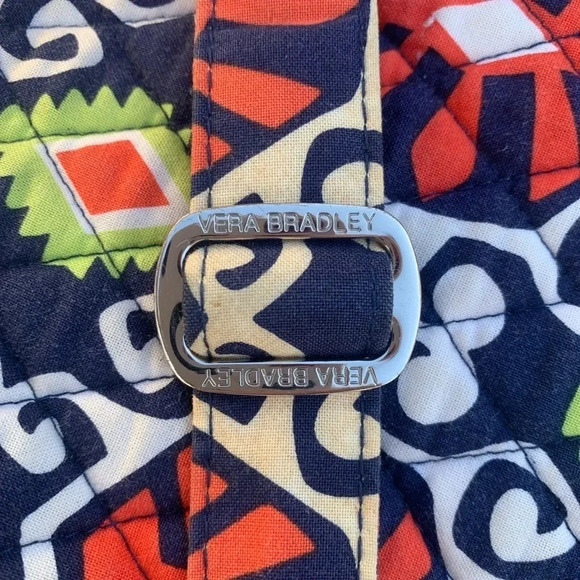 Vera Bradley Sun Valley RETIRED Print Crossbody Bag Southwest Orange Navy Sz OS - Picture 8 of 12